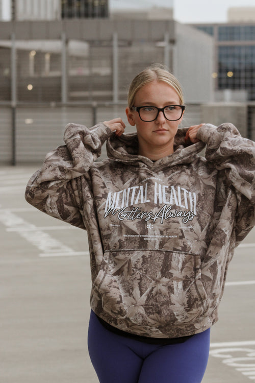 MENTAL HEALTH MATTERS CAMO HOODIE