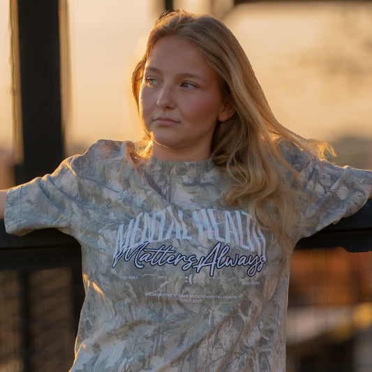 MENTAL HEALTH MATTERS CAMO T-SHIRT
