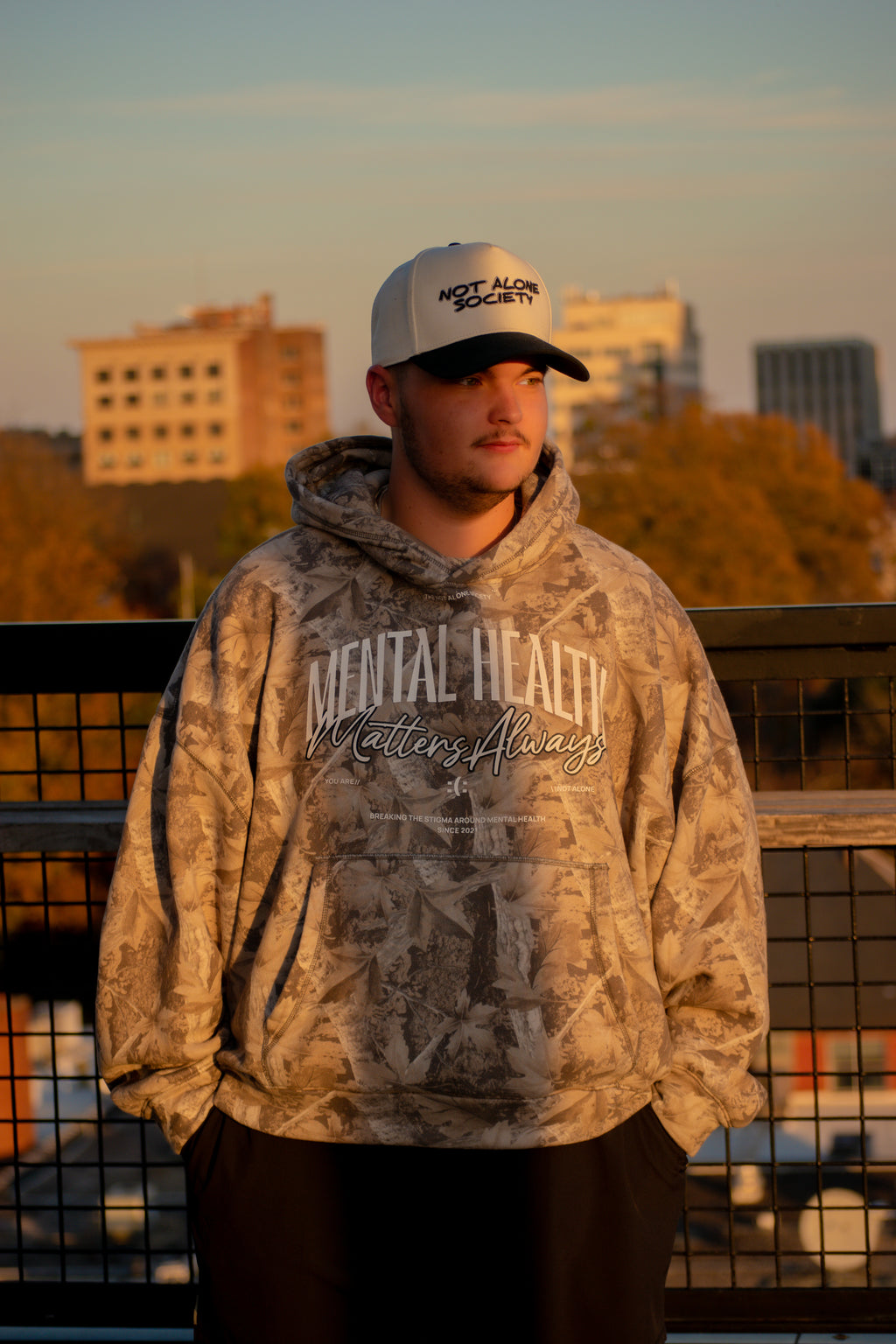 MENTAL HEALTH MATTERS CAMO HOODIE