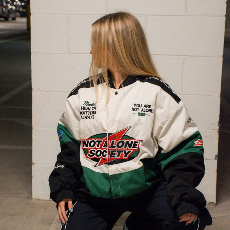 NAS Motorsport Vintage Green Racing Jacket  "Green"