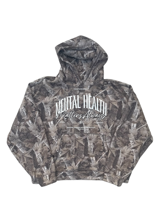 MENTAL HEALTH MATTERS CAMO HOODIE