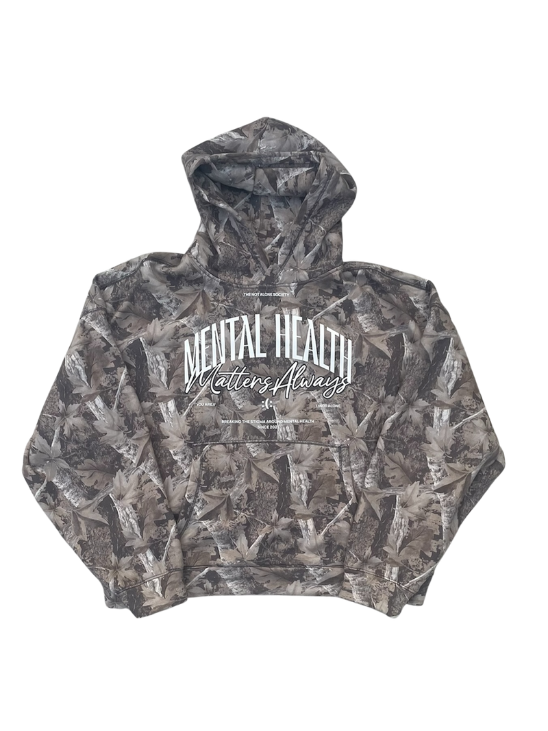 MENTAL HEALTH MATTERS CAMO HOODIE