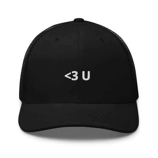 <3 U Trucker hat