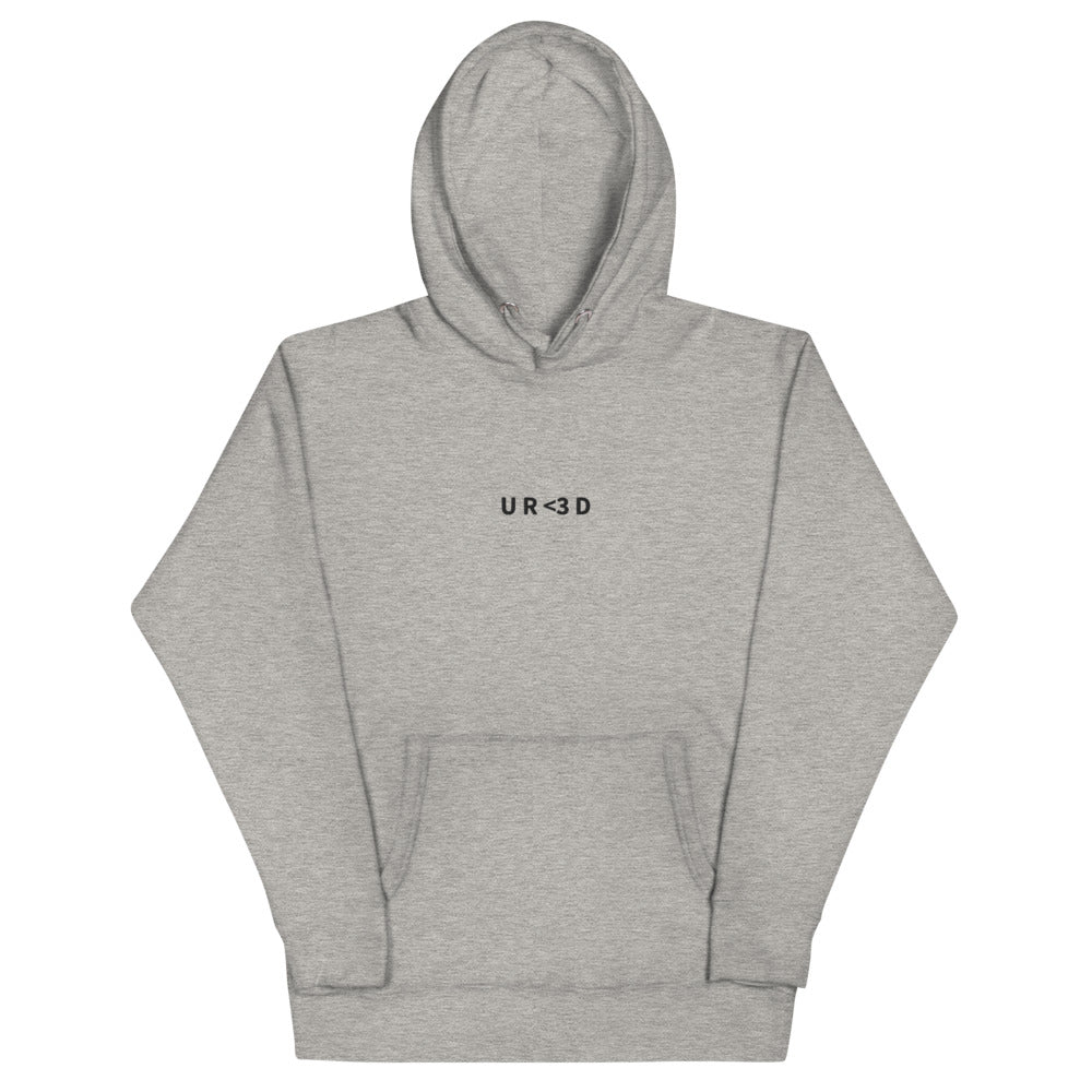 U R <3 D hoodie