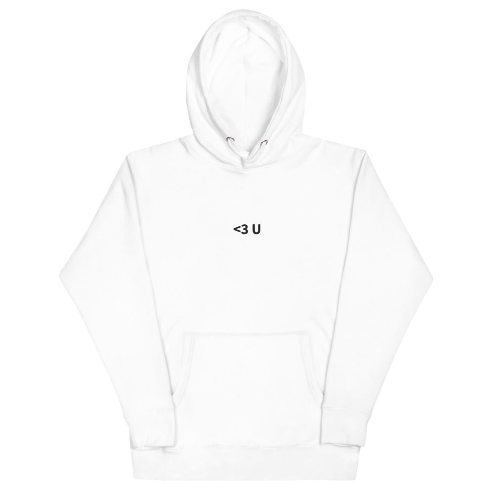 <3 U hoodie